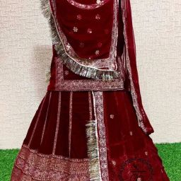 Embroidered Semi Stitched Rajputi Poshak-image-108