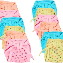 100% Cotton Reusable Baby Nappy for Newborns (0-6 Months, Unisex)-image-11