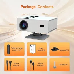 Toptro X6 Smart Auto Focus Full HD Projector WiFi HDMI ARC YouTube Prime Video Hotstar (12000 lm / 1 Speaker / Wireless / Remote Controller) Portable Projector image 4