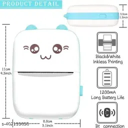 IMMUTABLE Mini Printer 2 Roll Bluetooth Portable Label Printer of Print AZX4 Multi-function Color Label Printer image 2