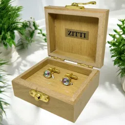 Zitti Brass, Stainless Steel, Steel Cufflink-picture-28