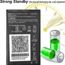 DVJ Mobile Battery For KEYPAD LYF JIO Keypad-mobile-LF-2403N /F90M /F90B JIO- F90M / F90B 3.7V / 7.4Wh-JIO AE20F-image-28