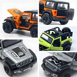 1-32 Scale Die-Cast Thar Jeep Toy Car Pull Back Openable Door & Metal Body-image-12