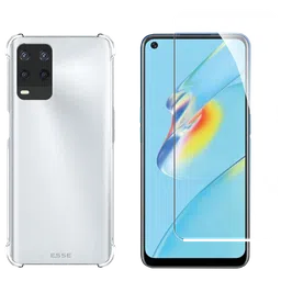 ESSE Screen Protector & TPU Back Cover Combo for OPPO A54 (Drop Protection, Clear)-16