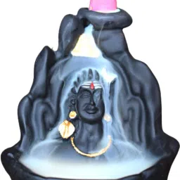Antique Adiyogi Shiva Smoke Fountai for Pooja shiva Idol Decorative Showpiece-10.16 cm-image-14