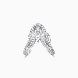 Sterling Silver Zircon Rhodium Plated Ring-image-60