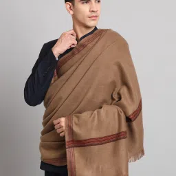 Ravaiyaa - Attitude Is Everything Wool Solid Men Shawl-image-32