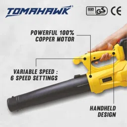 tomahawk TLB041 Cordless Long Leaf Blower- 20V 3.0Ah Powerful Handheld Variable-Speed Leaf Blower image 2