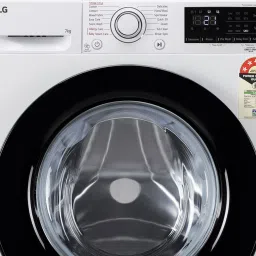 lg 7 kg AI Direct Drive Technology Fully Automatic Front Load with In-built Heater White image 3