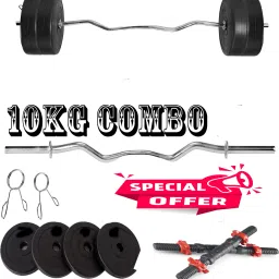 10.5 kg 10KG Curl Rod and 2 Dumbbell Rods, Gym Combo, and Home Workout Equipments Home Gym Combo-20