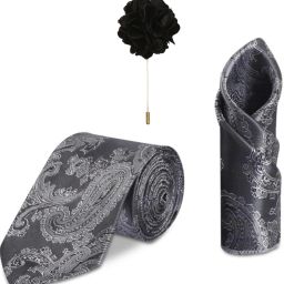 RANDOM STRIPE Satin Tie Pin Set-image-38