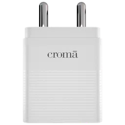Croma 30W Type C Fast Charger (Adapter Only, Multiple Protection, White)-0