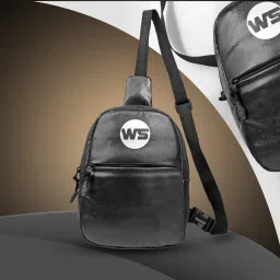 Worldstar Crossbody chest side Handy Hiking Zip Pouch Document Money Phone Belt Sport Bag Waist Bag for Men Women, Stylish rexine Chest, Fanny Pouch, Belt Sport Bag-image-2