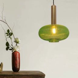 kapoor lampshades Andre Maloto Green Glass Hanging Light-picture-11