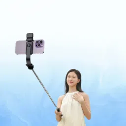 BITWEAVE R1S-L Carbon Fiber Selfie Stick with LED Fill Light & Tripod Stand – Universal Fit for iPhone & Android Bluetooth Selfie Stick-image-23