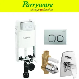 parryware Half Frame Concealed Cistern, with divater body upper edge set of 1 pic 052 Dual Flush Tank image 2