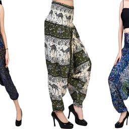 Printed Rayon, Cotton Women Harem Pants-image-49