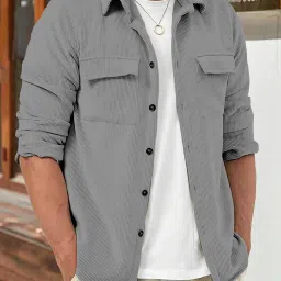 Men Self Design Casual Jacket-image-32