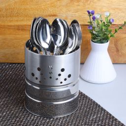 Premium Stainless Steel Cutlery Set- Set of 18 Spoons with Cutlery Holder (RL) Stainless Steel Cutlery Set-8
