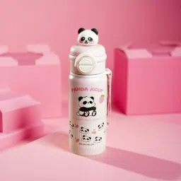 3D Panda 304 grade Steel Double layer water bottle Hot cold up to 15 hour 550 ml Water Bottle-image-12