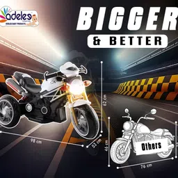odelee CBR Battery Operated Ride on Bike For Kids 3to5 Years-picture-17