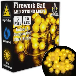 15 LEDs 3 m Yellow Steady String Rice Lights-picture-4