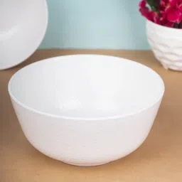Melamine White Glossy Finish 1300 Ml Serving Bowls Set Of 2 By Market 99-picture-5