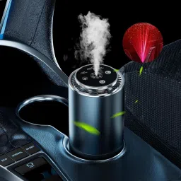 Car Air Freshener, Rechargeable Car Air Freshener Diffuser with Light Projector Portable Car Air Purifier-28
