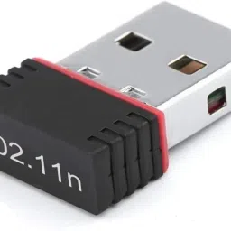 KitZoon Wi-Fi Receiver 150 Mbps Wireless Nano USB Adapter (Black) USB Adapter-20