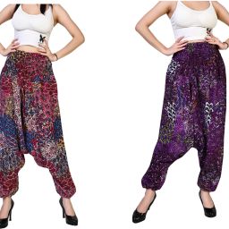 Printed Rayon Women Harem Pants-image-94