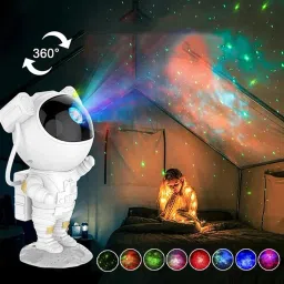 Astronaut Galaxy Projector, Remote Control - 360° Adjustable Timer Night Lamp-11