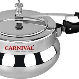 Aluminium Handi Model Inner Lid Pressure Cooker 5.5 Ltr Pure Virgin Aluminium 5.5 L Pressure Cooker-1