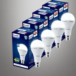 Cromonik Pack of 4-Wall Mount Emergency Bulb Smart Bulb-image-4