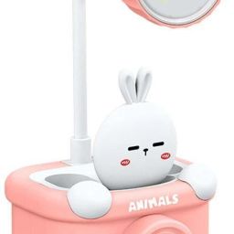 Study Desk LED Lamp Rechargeable with Pen Holder & Sharpener (Bunny) Table Lamp Study Lamp-15