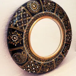 d'dass Brown Wood Byzantine Decorative Mirror-picture-5