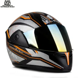 ISI Certified ABS Material Full Face Stylish Helmet with Clear Visor For Men Motorbike Helmet-image-84