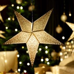 Paper Star Hanging Lantern_Yellow_AZ82pack of 1 Yellow Paper Hanging Lantern-image-49