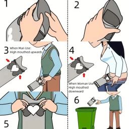 Disposable Urinal Bag, 2 Pack Portable Camping Pee Bags, Travel Pee Bags D26 Urine Pot-image-85