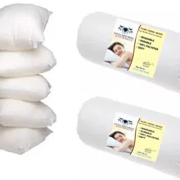 LUXORY Microfibre Solid Bolster Pack of 7-image-6