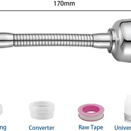 cosware Tap Extension for Kitchen Sink 2 Flow Modes Flexible Faucet Extender for Taps Faucet Function Diverter image 2