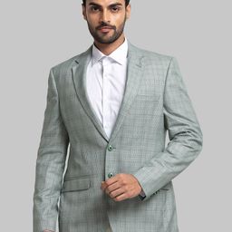 raymond Men Checkered Single Breasted Formal Blazer-picture-30
