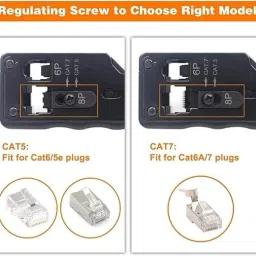 RuhZa RJ45 Crimp Tool, Ethernet Crimping Tool Wired Ethernet Lan Adapter compatible with Windows image 4