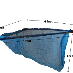 das departmental store Hand Pulling Triangular Shape Pond, Lake, Paddy Field, River Stream Edge Fishing Net image 5