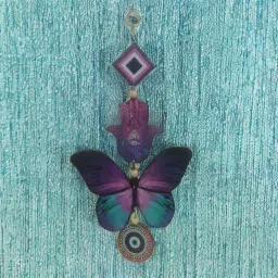 Butterfly Evil Eye Wall Hanging for Home Decor Wood Dream Catcher-image-60