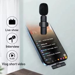 gentle e kart ® 2 in 1 K8 Wireless Microphone, Digital Mini Portable Recording Clip Mic Microphone image 3