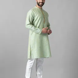 jugg jugg jeeyo Men Self Design Jacquard Straight Kurta-picture-46