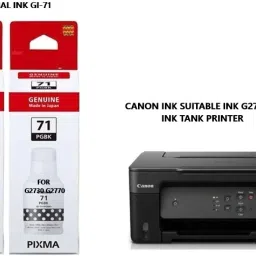 Pixma CANON ORIGINAL INK SUITABLE FOR G2730 G2770 Ink Tank printer (SET OF 2) Black Ink Bottle-image-52