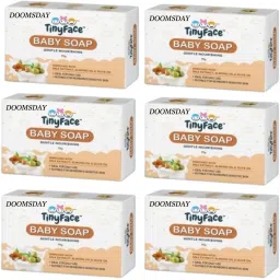 TINYFACE BABY SOAP GENTLE NOURSHING WITH MILK ALMOND OIL & OLIVE OIL PACK OF 6-picture-16