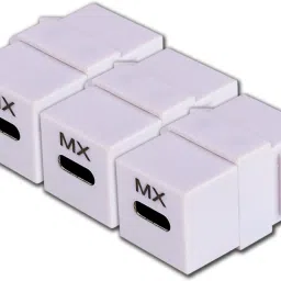 MX Type-C Inline Coupler F/F Extender Plug, Compact Design (Pack of 3) Lan Adapter-40