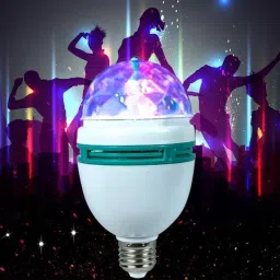 gabbar ™ LED Rotating Disco Light Bulb with E27/E26 Screw Base Single Disco Ball image 5